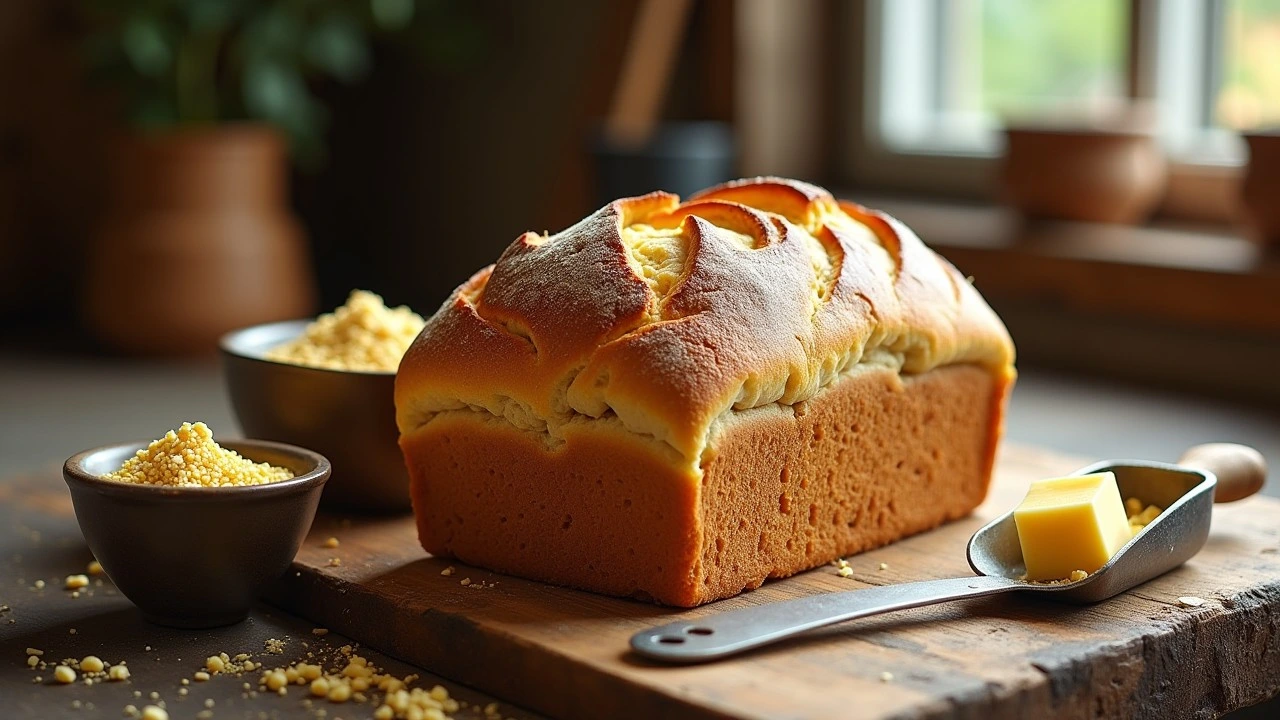 Learn how to make Anadama bread with this easy recipe! A hearty, sweet New England classic made with cornmeal and molasses.