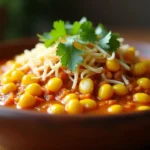 Delicious Esquite recipe: A close-up of a vibrant bowl of Mexican street corn salad.