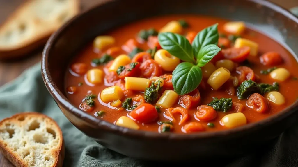 Hearty Ditalini Minestrone Hearty Ditalini Minestrone soup recipe, perfect for a cozy meal.